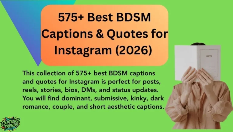 575+ Best BDSM Captions & Quotes for Instagram (2026)