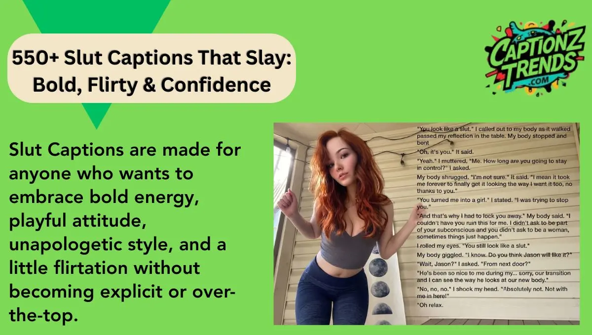 550+ Slut Captions